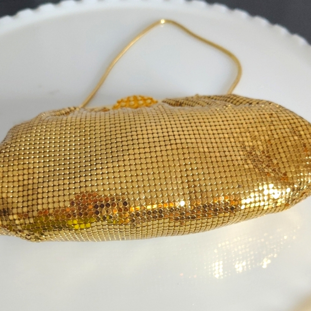 Whiting & Davis Gold Mesh Bag - Picture 7 of 10